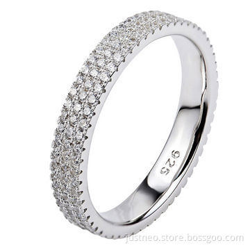 Sterling silver jewelry, 925 silver CZ rings for ladies